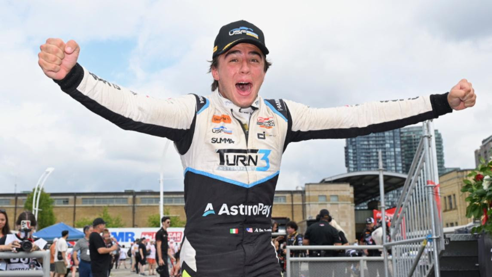 De Tullio Pulls Off Last-Lap Pass  to Win in Toronto