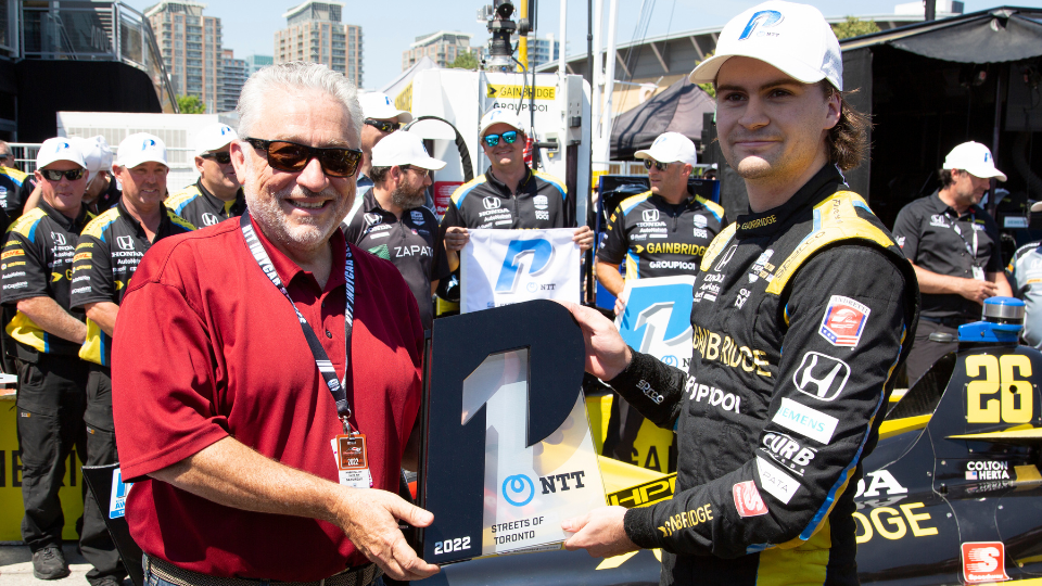 Herta breaks pole logjam with blazing final lap in Toronto