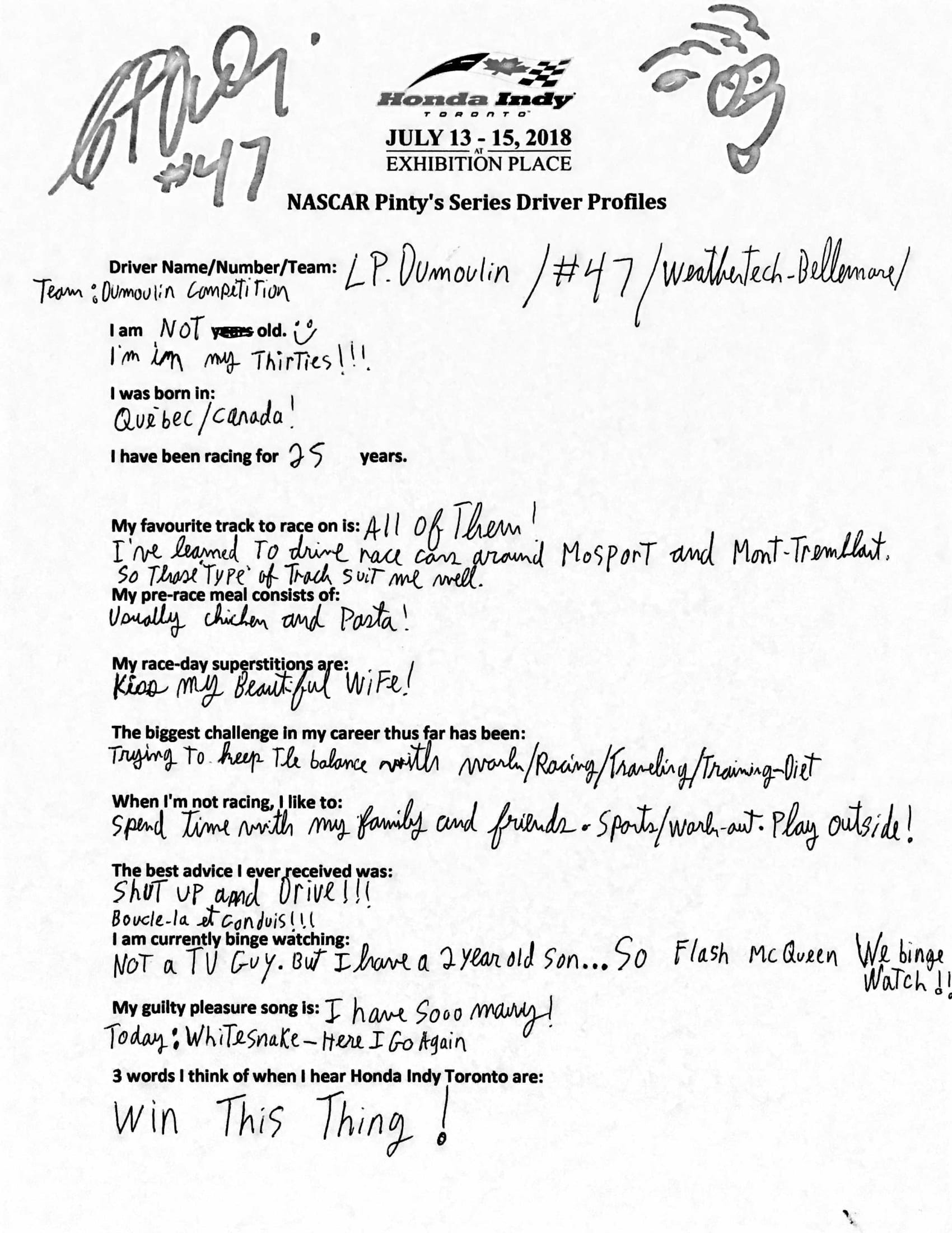 L.P Dumoulin Profile