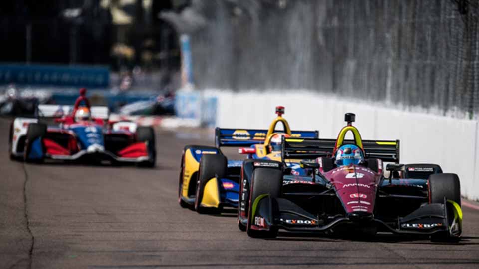 Robert Wickens on track at the Firestone Grand Prix of St. Petersburg